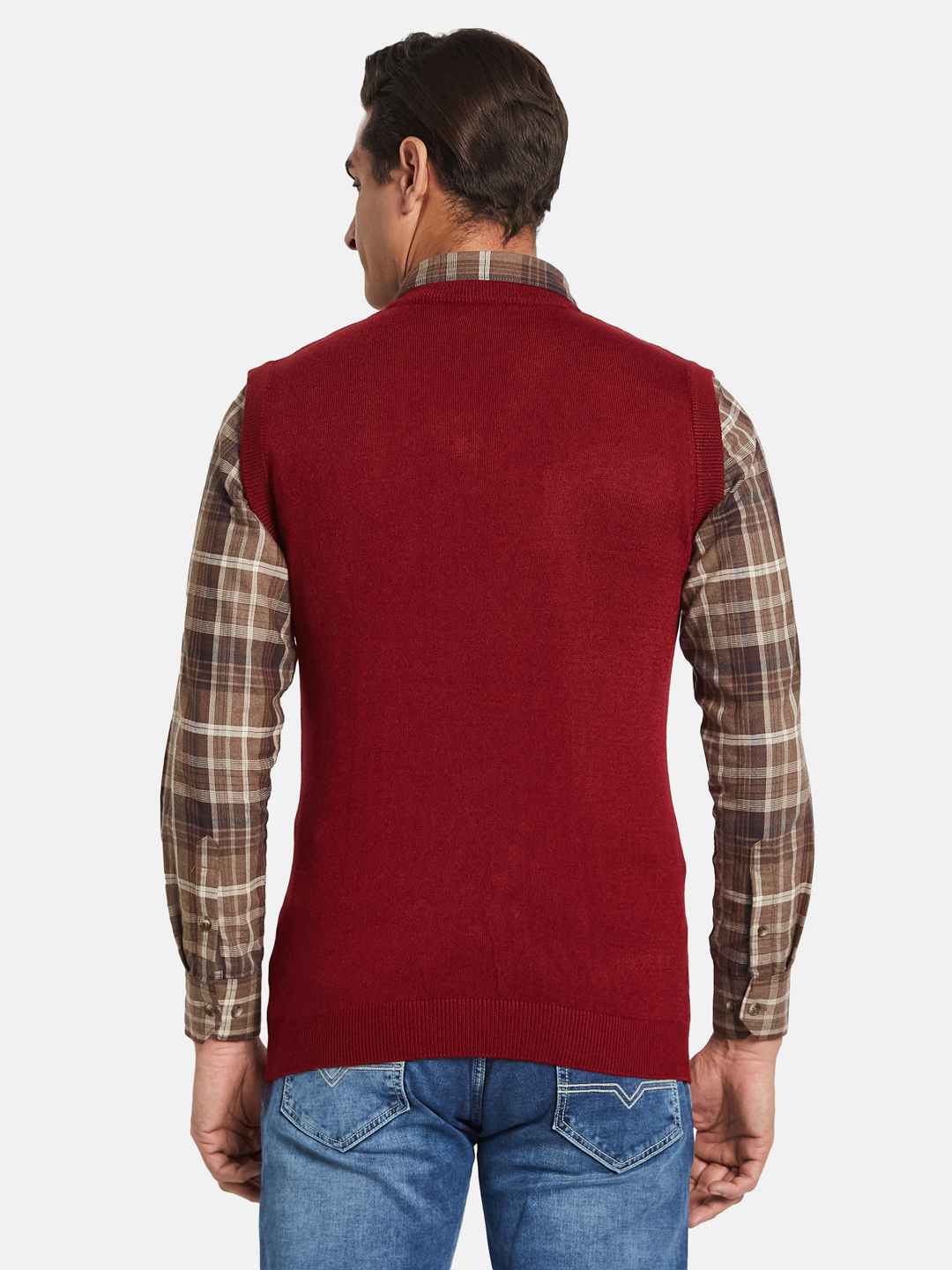 METTLE Men Cable Knit Sweater Vest