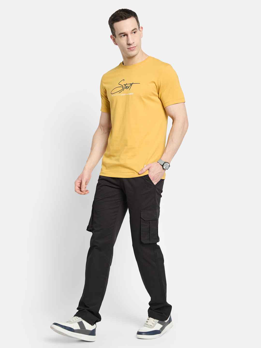 Octave Men Printed T-shirt