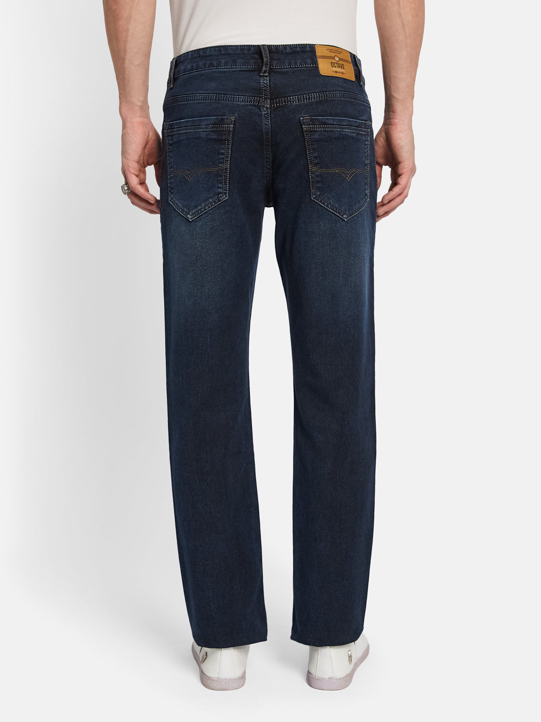 Octave Men Straight Fit Light Fade Stretchable Jeans