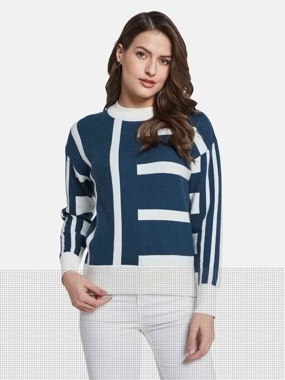METTLE Women Printed Pullover