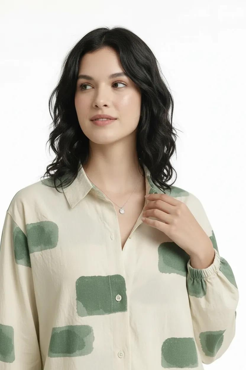 Women Printed Casual Shirt\