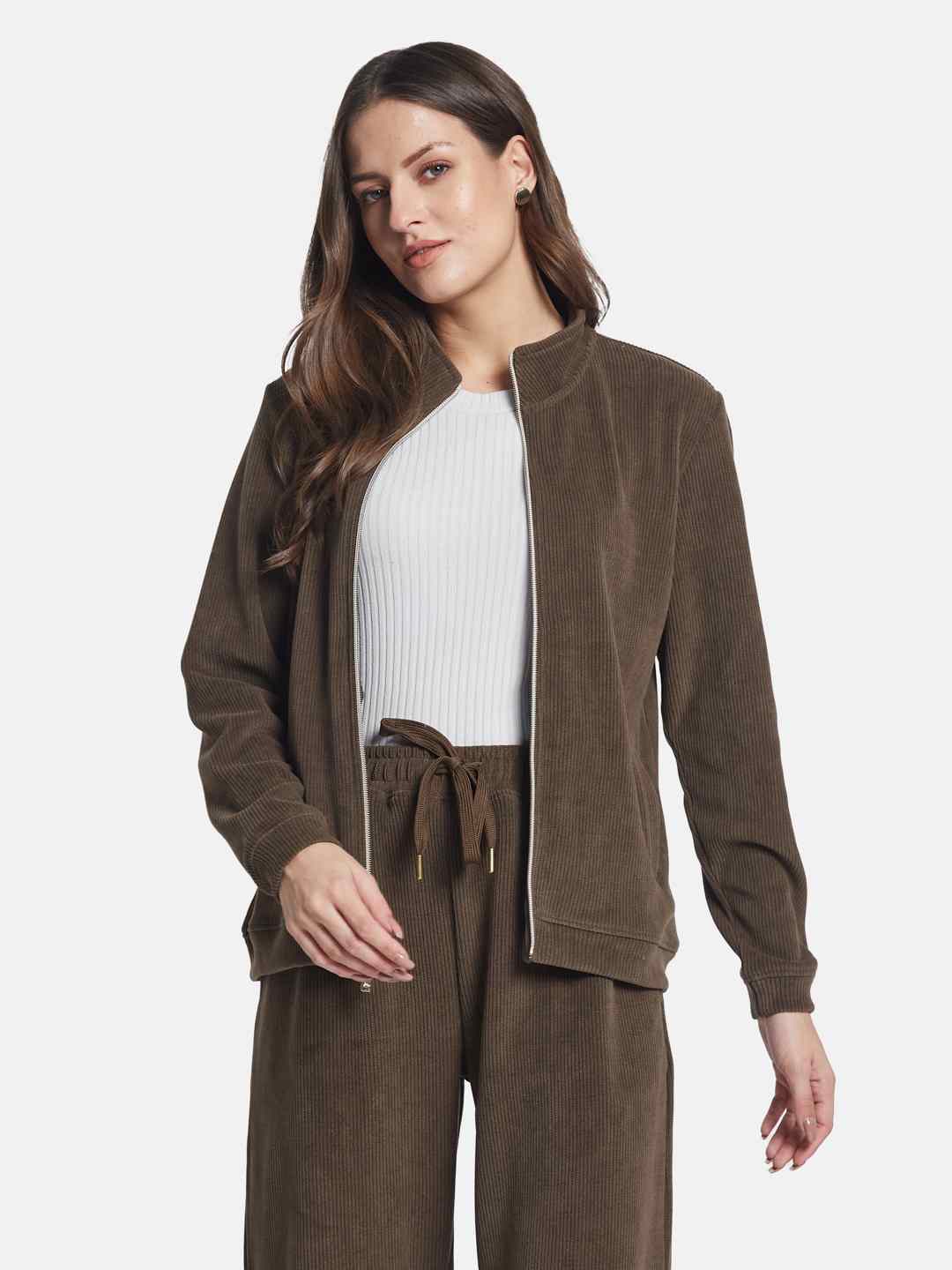 Mettle Women Solid track Suits