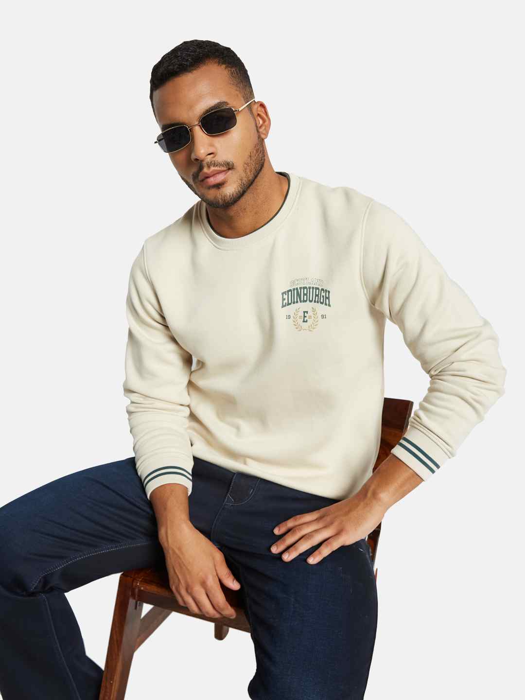 Octave Men Printed Sweatshirt