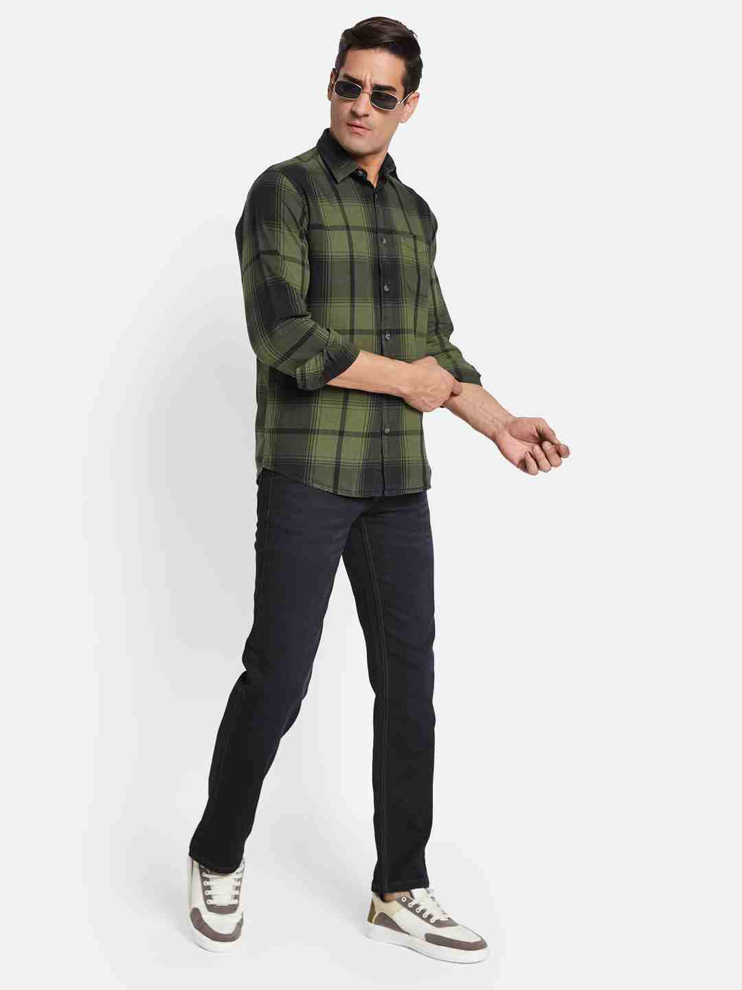 METTLE Men Multi Stripes Opaque Striped Casual Shirt