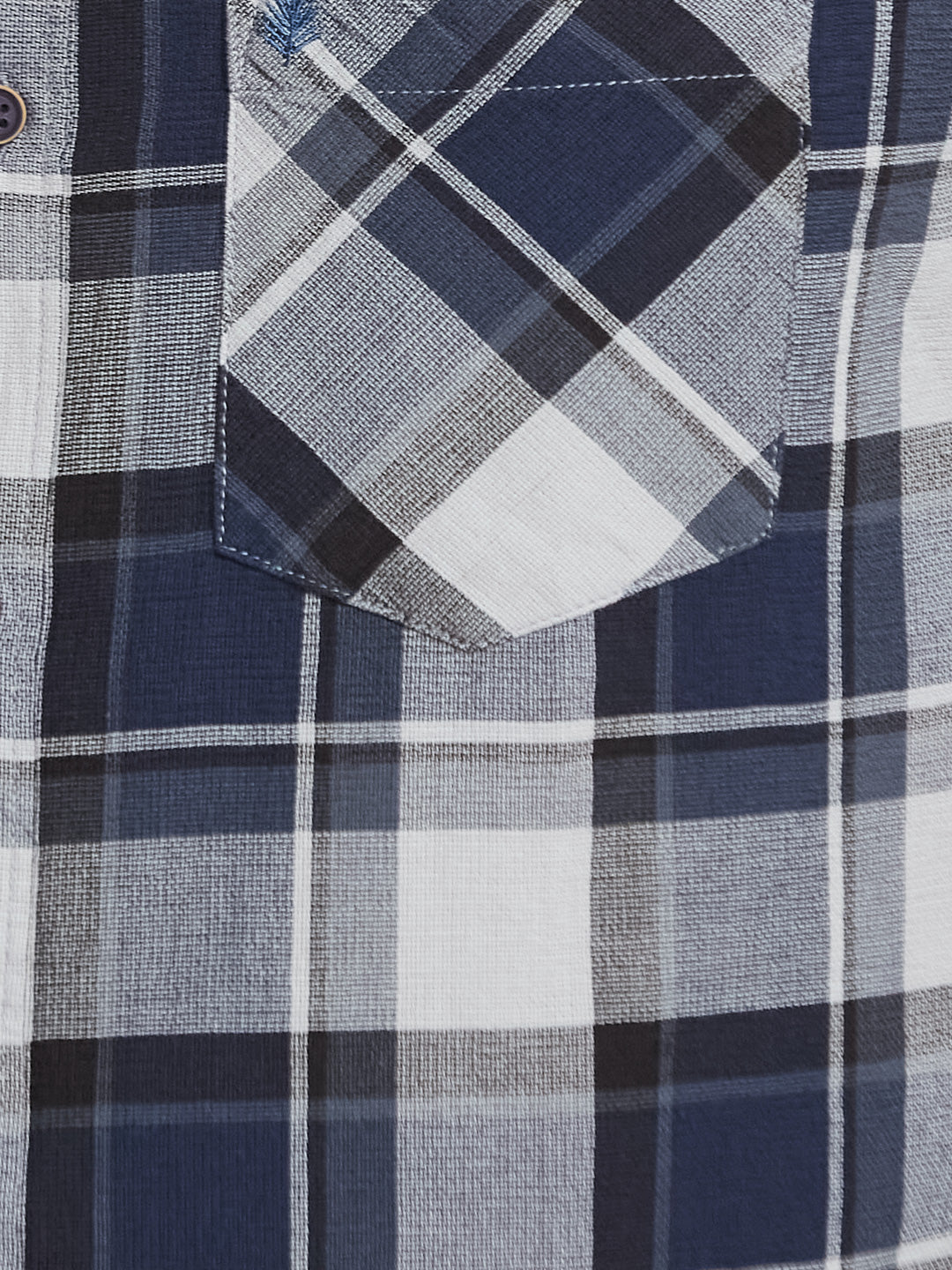 METTLE Men Tartan Checked Spread Collar Cotton Casual Shirt