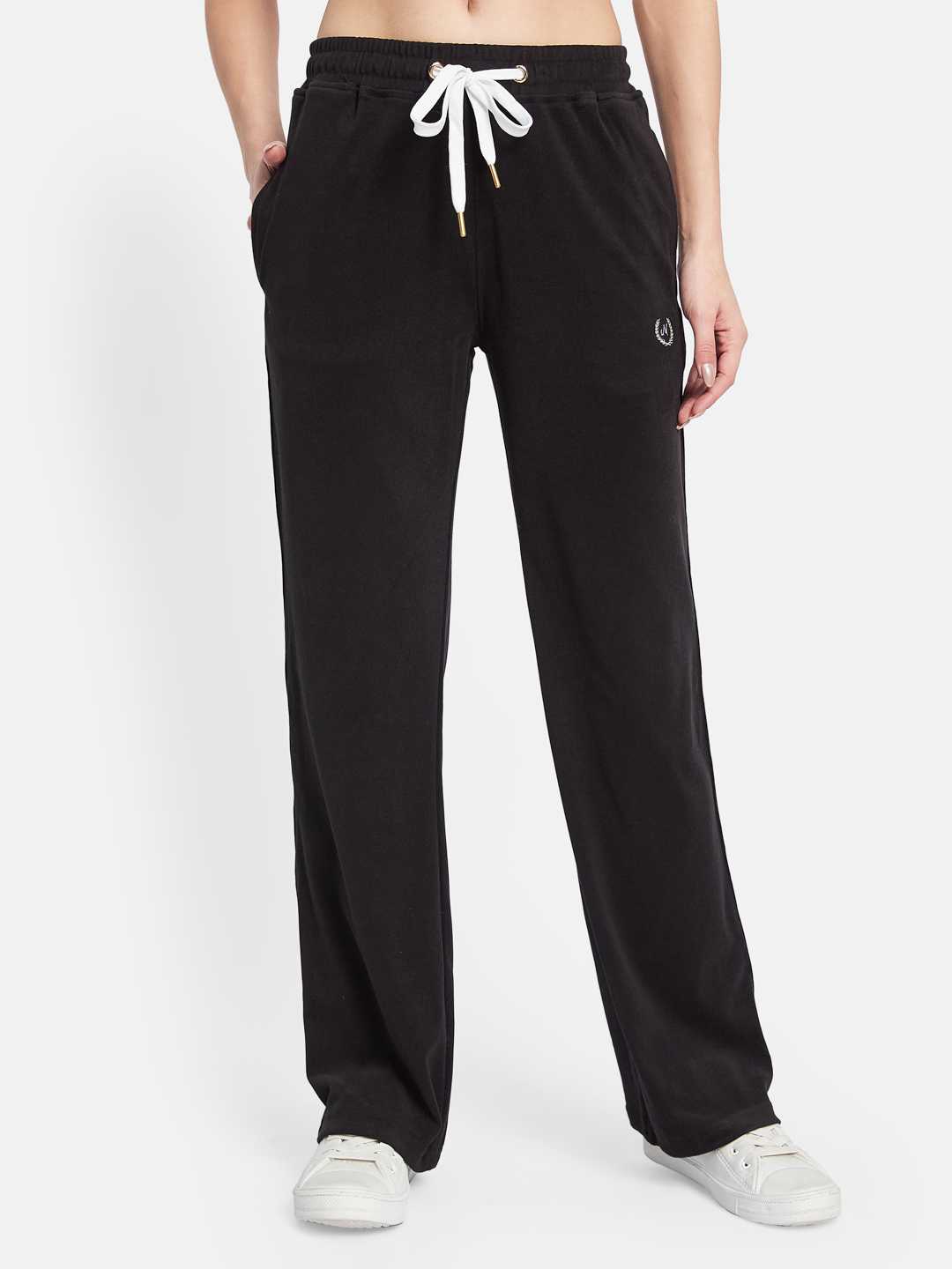 METTLE Women Cotton Mid Rise Track Pants