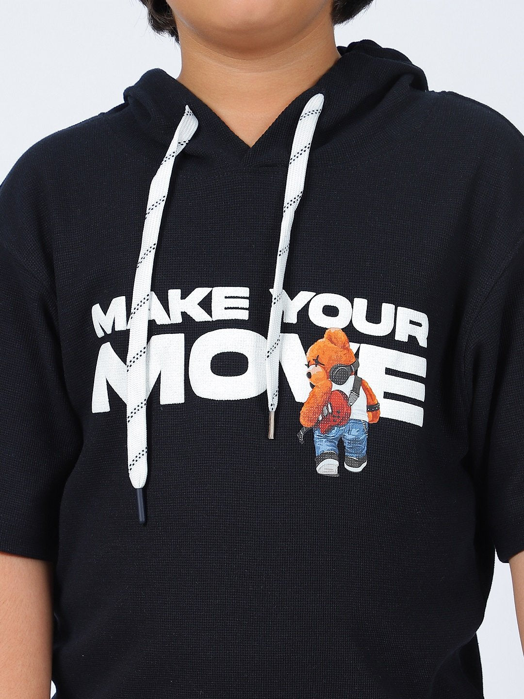 Octave Boys Printed Hooded T-shirt