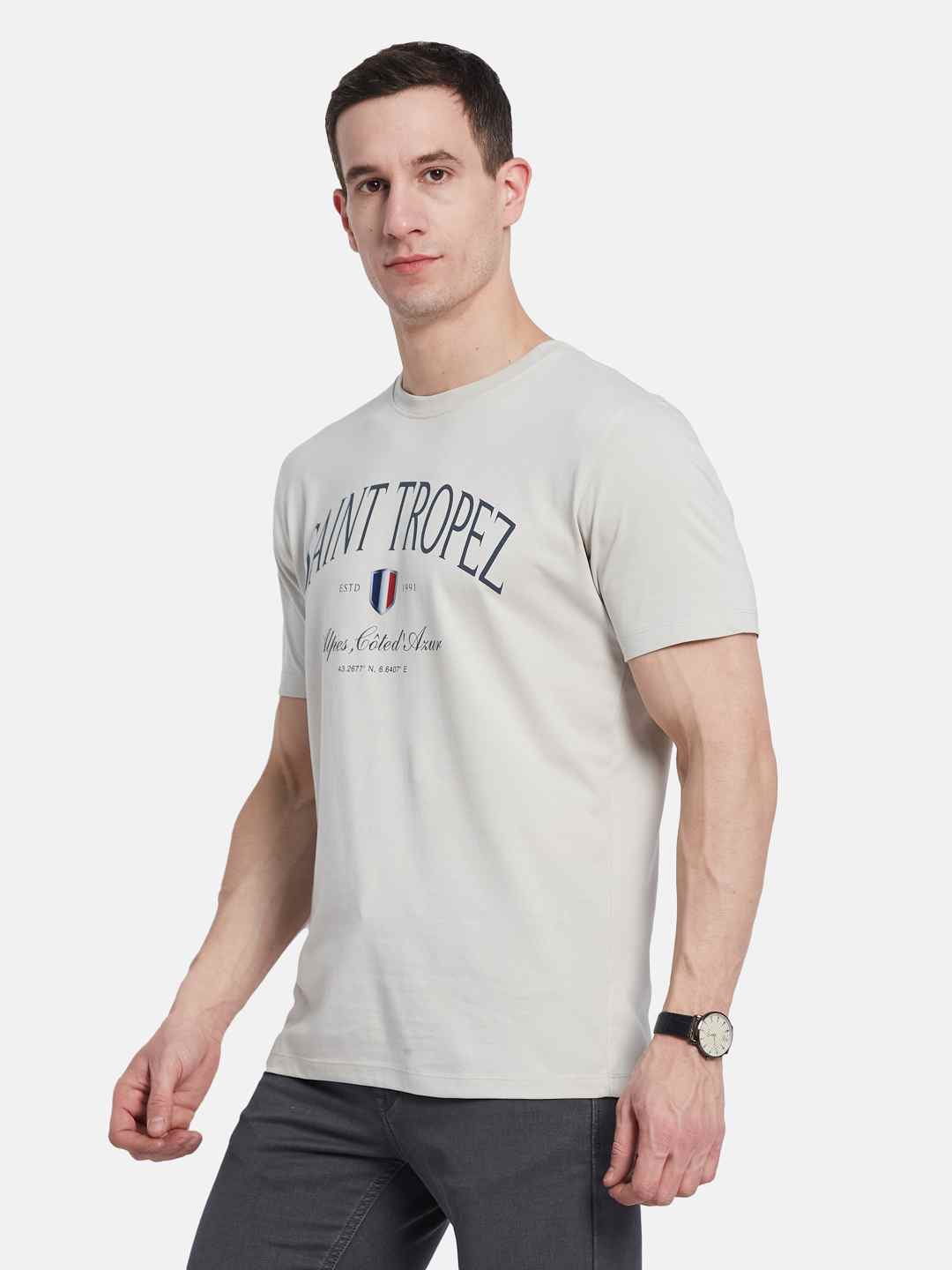 Octave Men Printed T-shirt