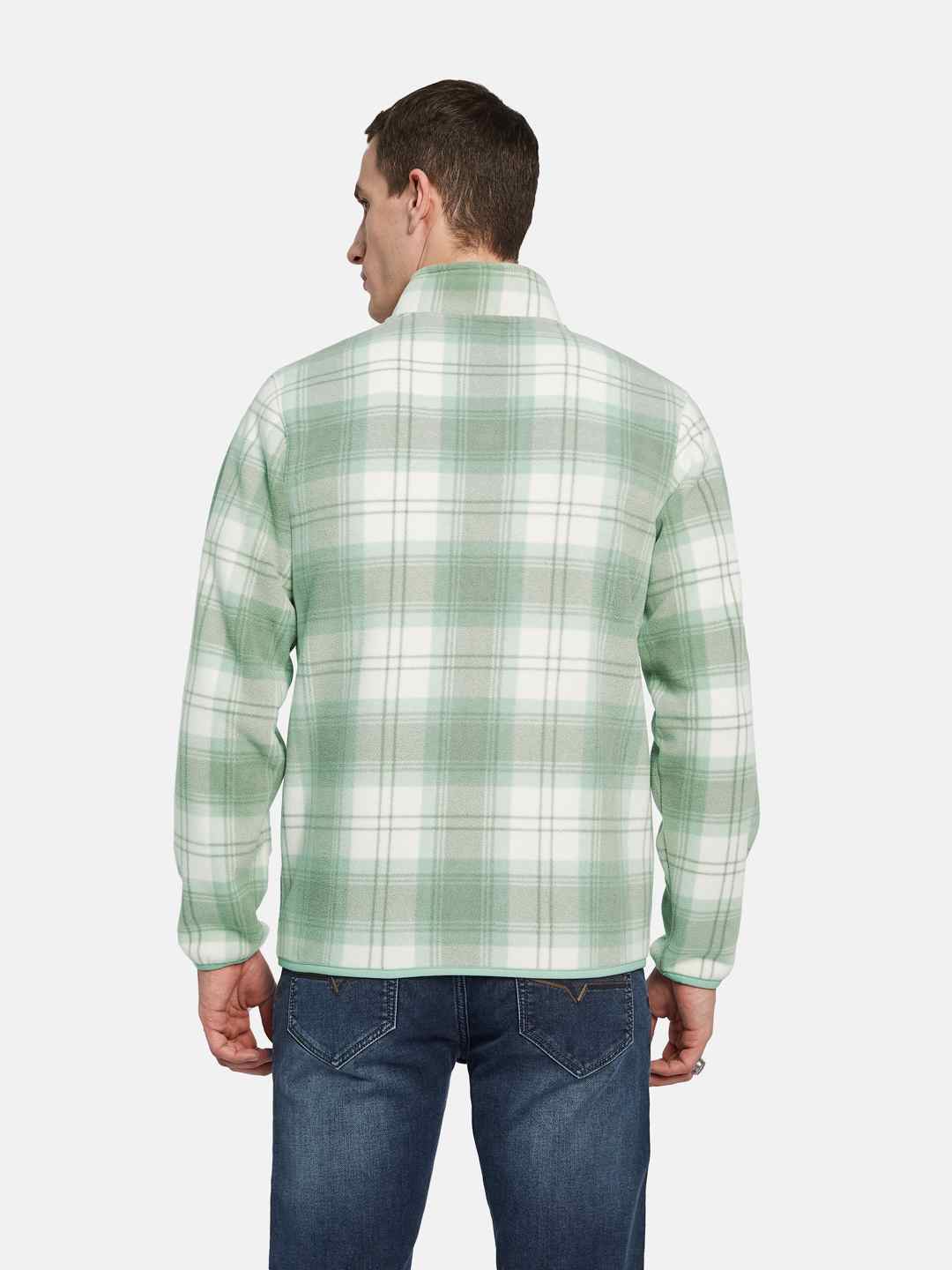 Octave Men Checked Sweatshirt