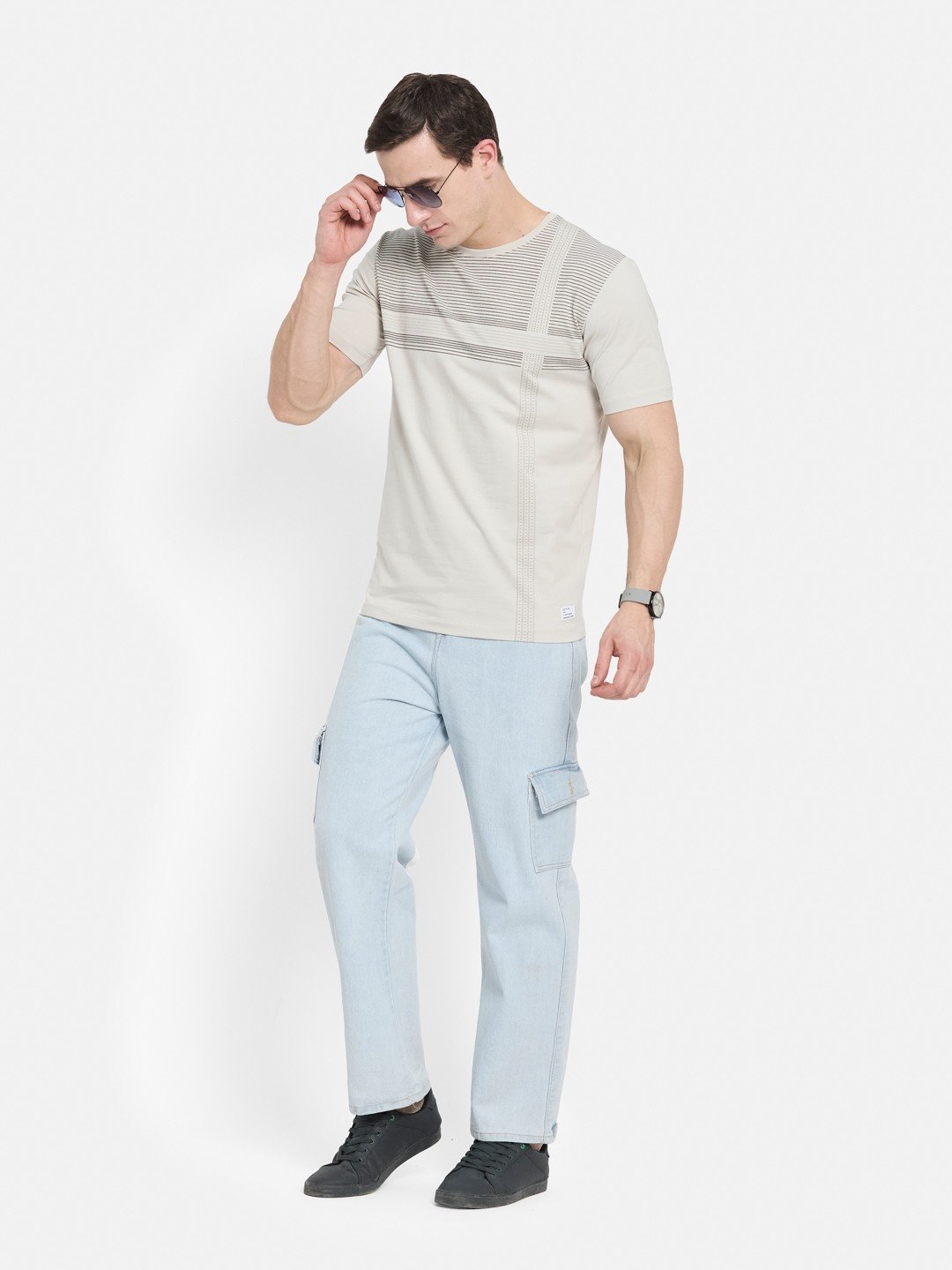 BODY CHECK PRINT SINGLE JERSEY KNITLYCRA T-SHIRT