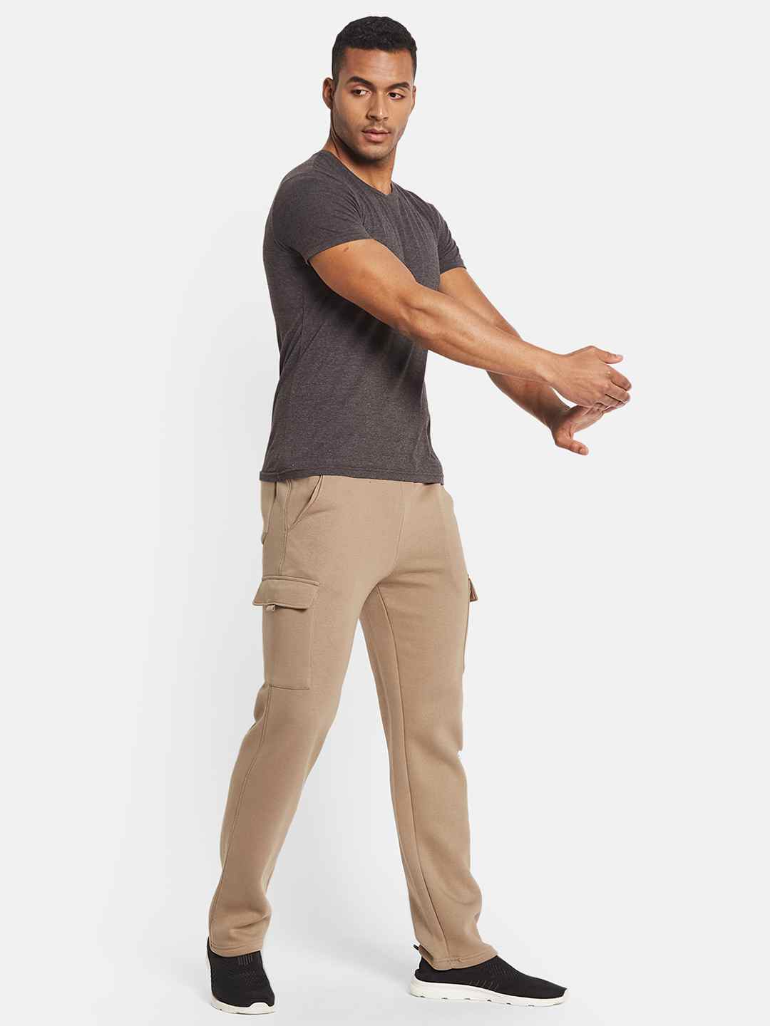 Octave Men Mid Rise Slip On Track Pants