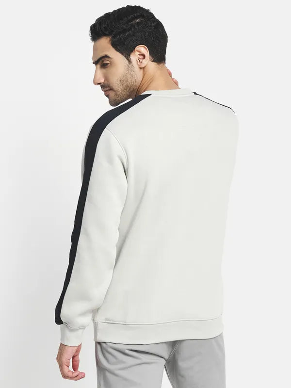 Men Grey Printed Sweatshirt