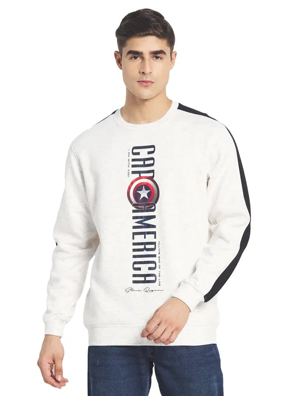 Octave Men Printed Typography Sweatshirt