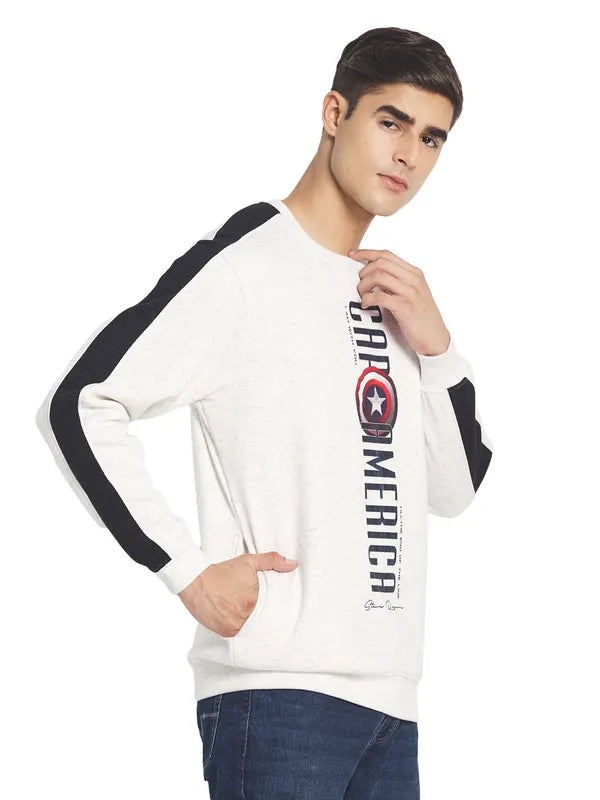 Octave Men Printed Typography Sweatshirt