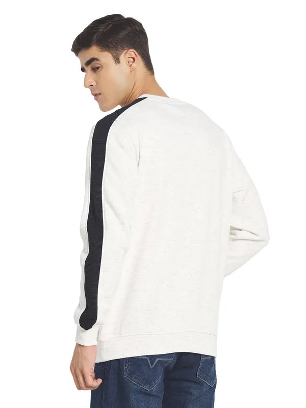 Octave Men Printed Typography Sweatshirt