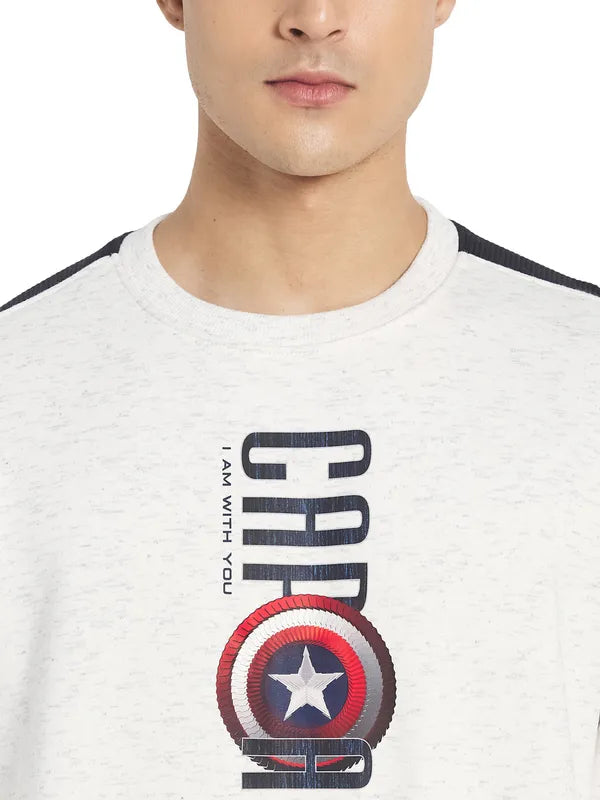 Octave Men Printed Typography Sweatshirt