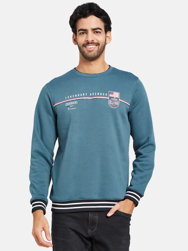 Octave Men Blue Sweatshirt