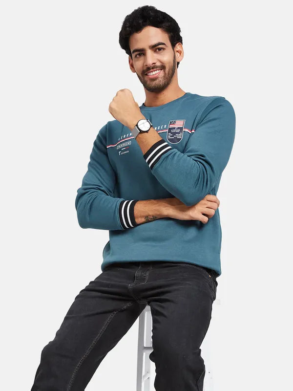 Octave Men Blue Sweatshirt