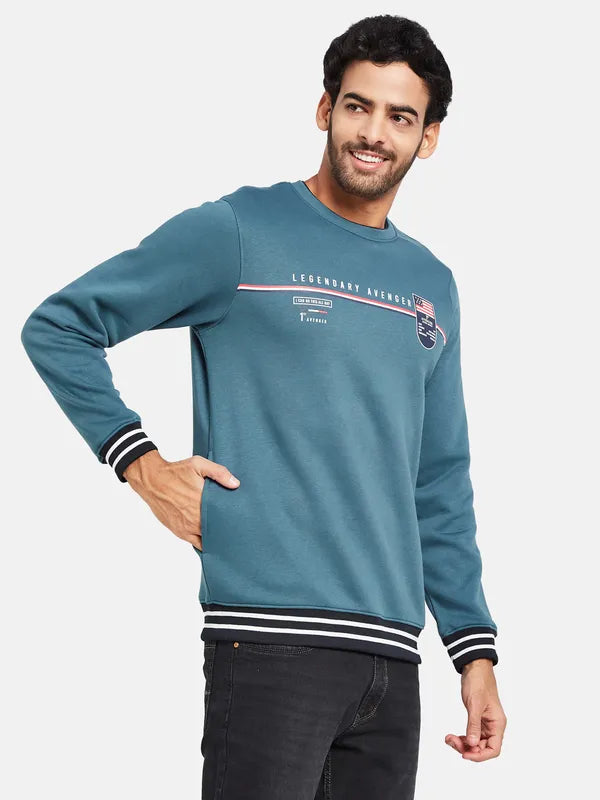 Octave Men Blue Sweatshirt