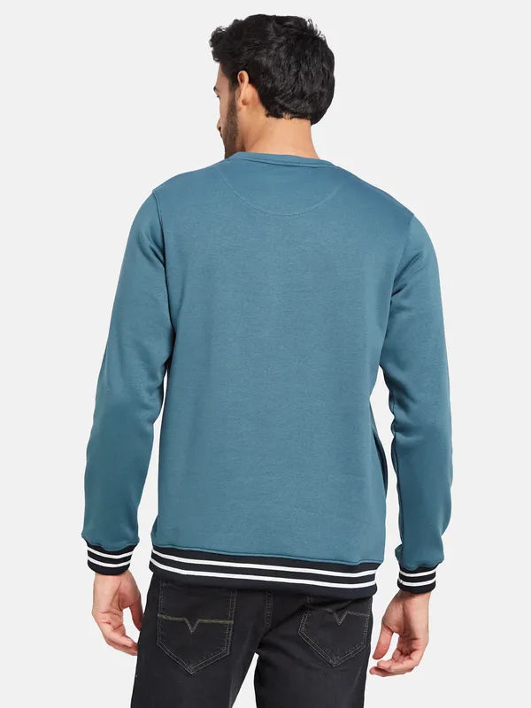 Octave Men Blue Sweatshirt