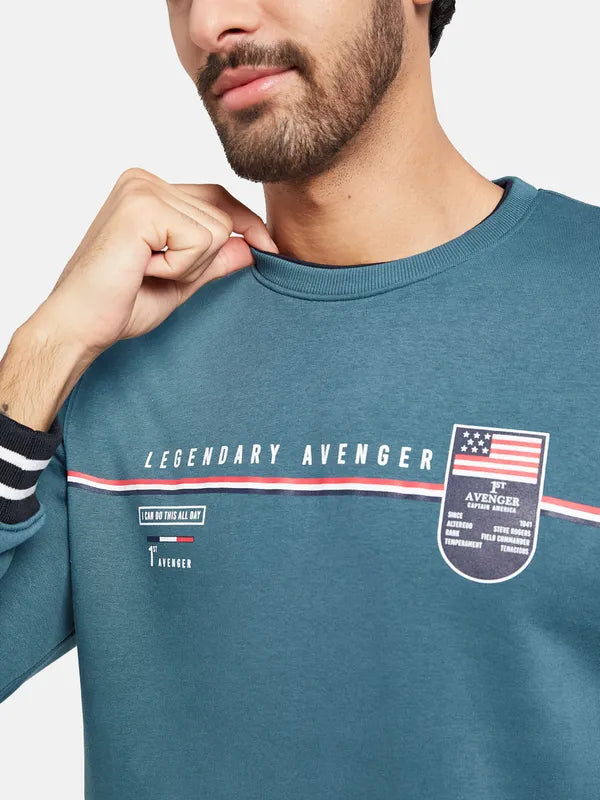 Octave Men Blue Sweatshirt