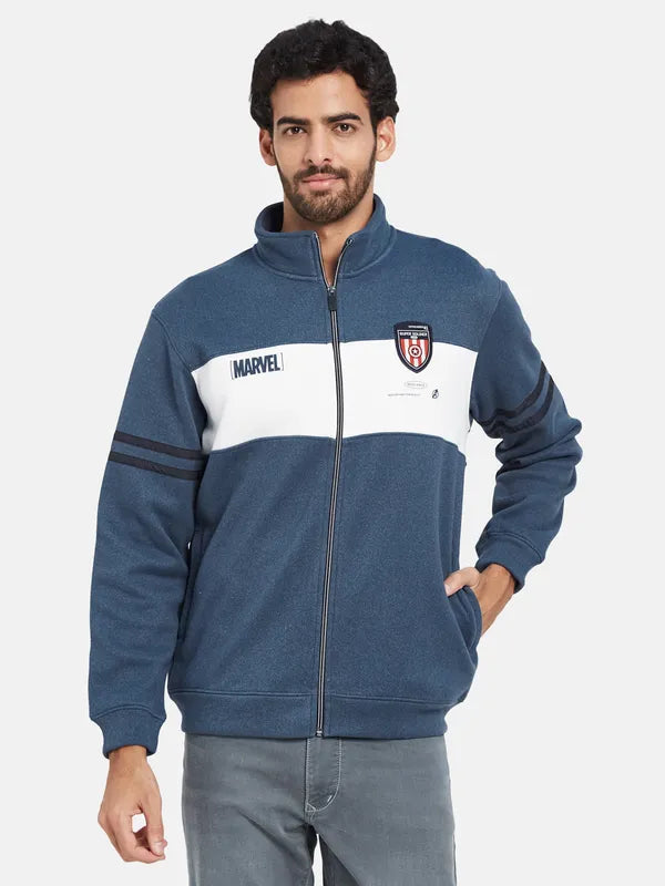 Octave Captain America Printed Fleece Sweatshirt