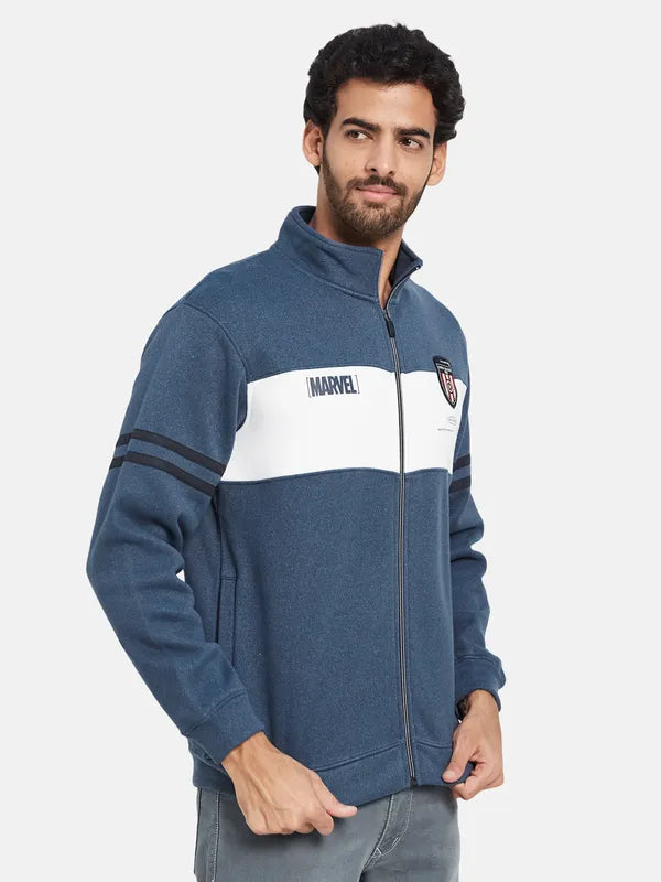 Octave Captain America Printed Fleece Sweatshirt