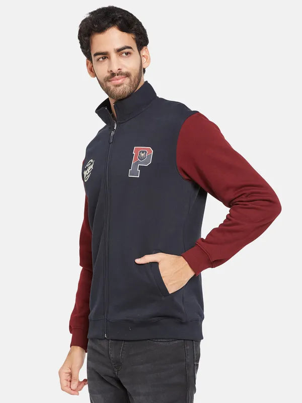 Octave Men Navy Blue Sweatshirt