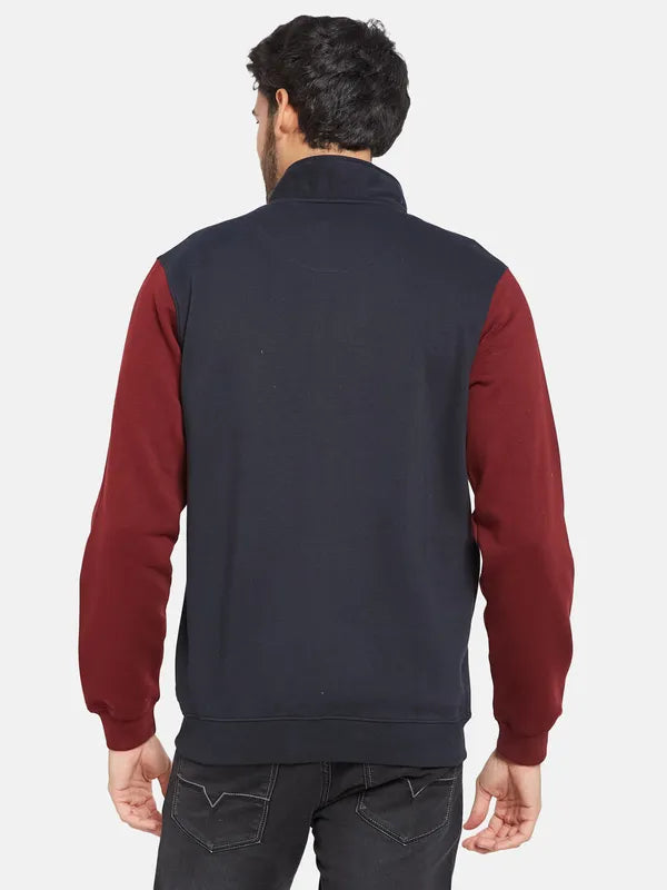 Octave Men Navy Blue Sweatshirt