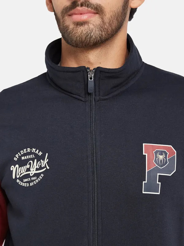 Octave Men Navy Blue Sweatshirt