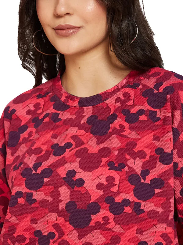 Mettle Women Mickey Mouse Printed T-Shirt