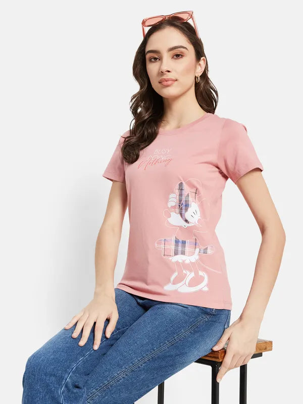 Disney  Minnie Print T-Shirt