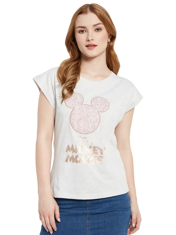 Disney Mickey Mouse Print T-Shirt