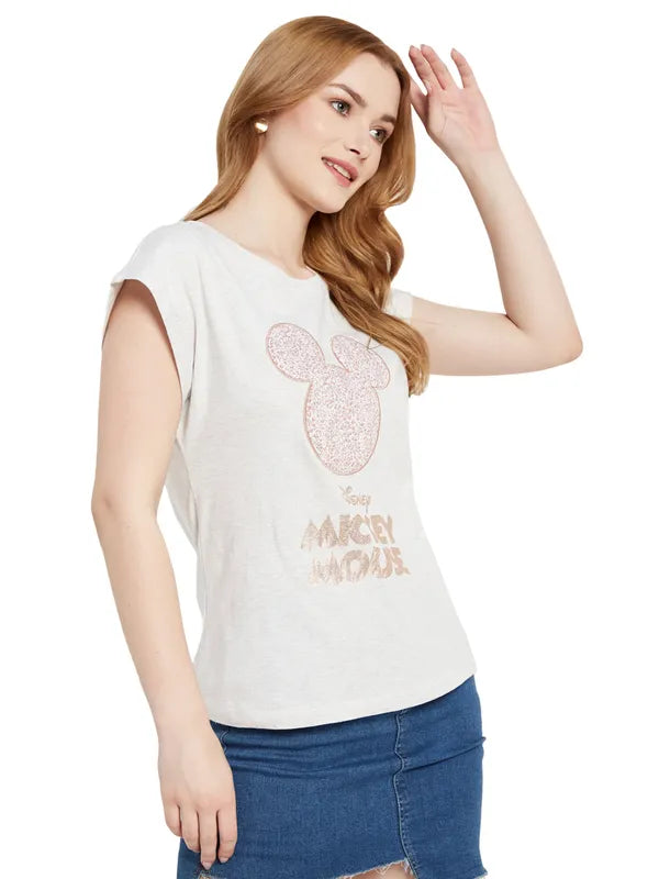 Disney Mickey Mouse Print T-Shirt