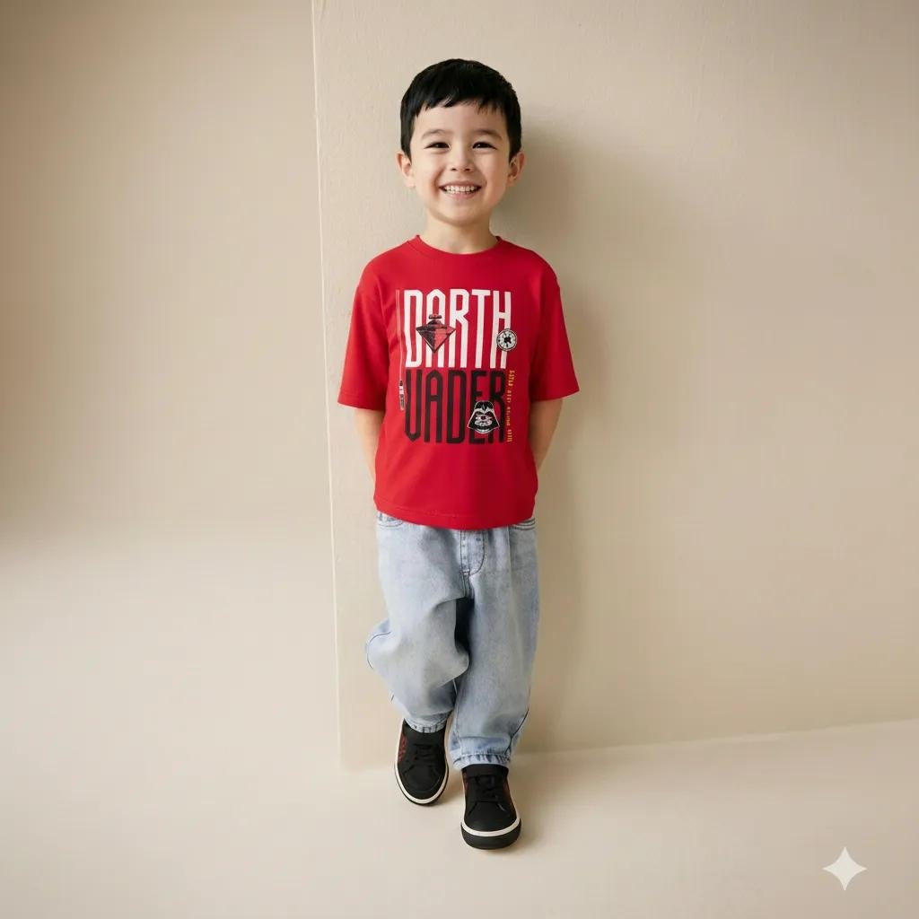 Boy Printed Round Neck T-Shirt