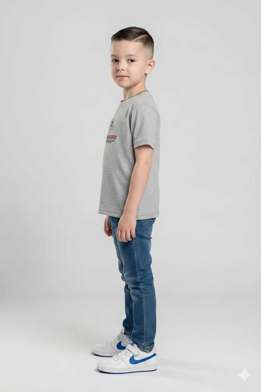Boys Captain America Printed T-shirt