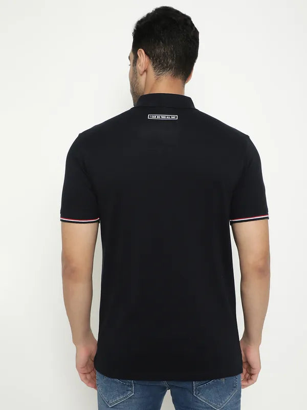 Octave Avengers Printed Polo Collar Cotton T-Shirt