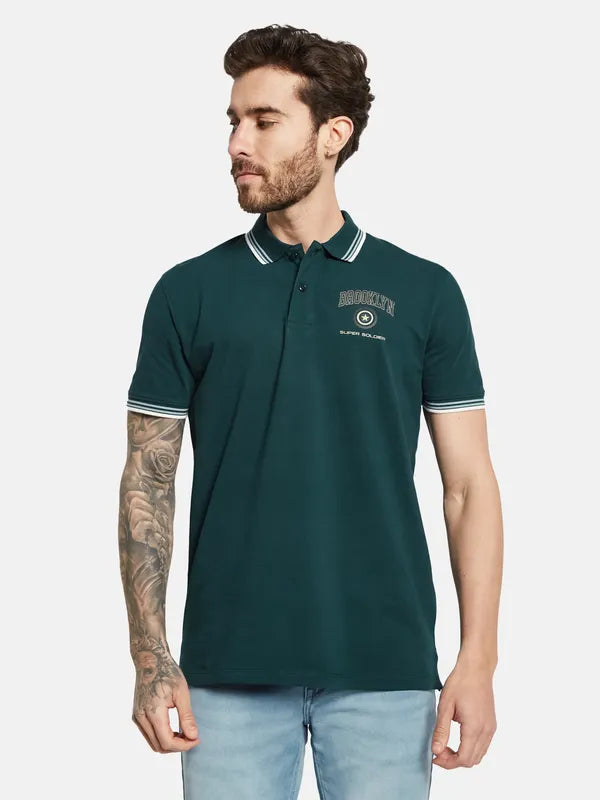 Octave Polo Collar Cotton T-Shirt