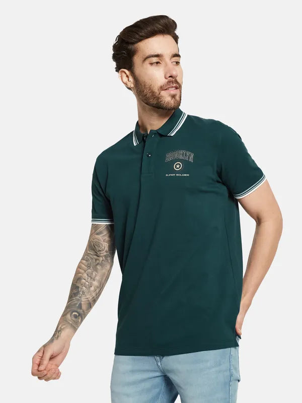 Octave Polo Collar Cotton T-Shirt
