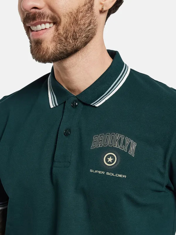 Octave Polo Collar Cotton T-Shirt