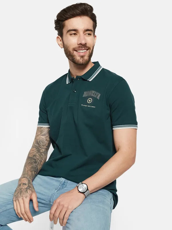 Octave Polo Collar Cotton T-Shirt