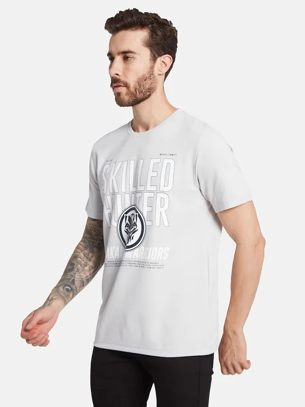 Octave Typography Printed Cotton T-Shirt