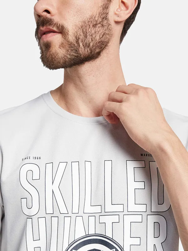 Octave Typography Printed Cotton T-Shirt