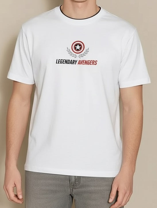 Men Off White Avengers Printed T-shirt