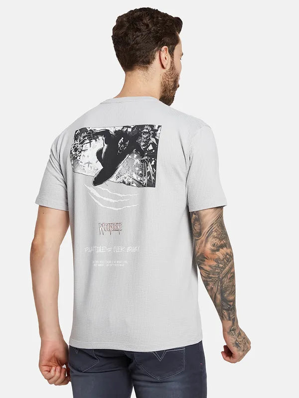 Octave Men X-Men Typography Printed Round Neck Cotton T-Shirt