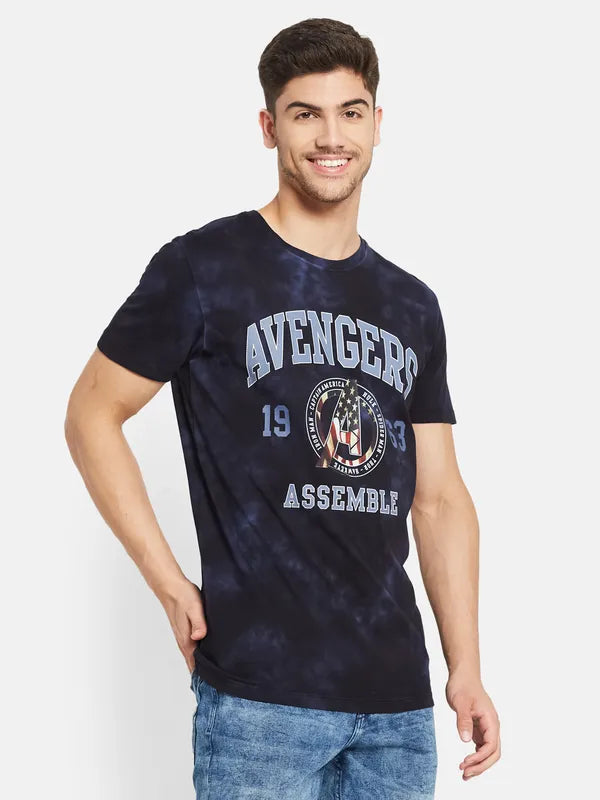 Marvel Avengers Overdye Chest Print T-Shirt