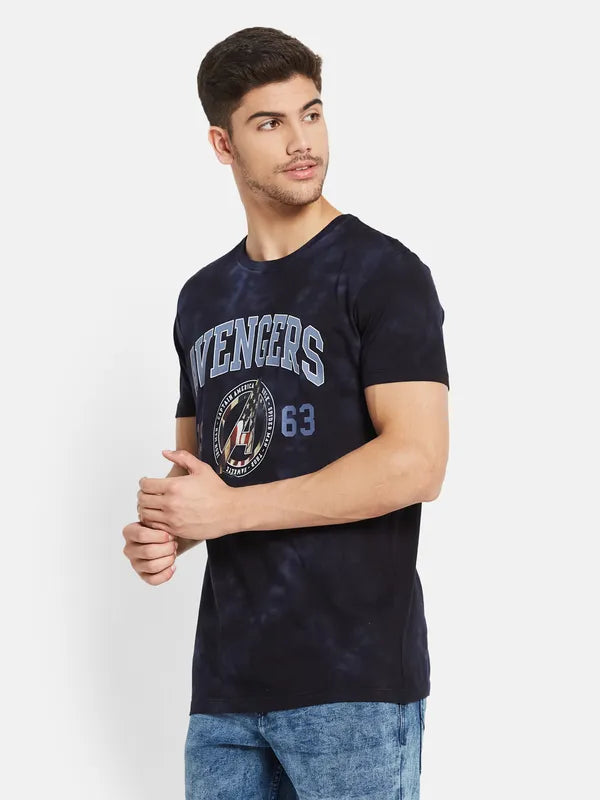 Marvel Avengers Overdye Chest Print T-Shirt