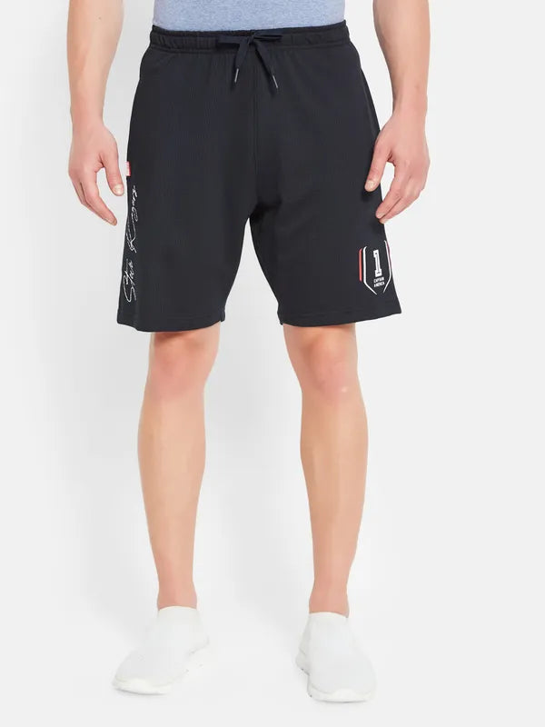 Octave Men Mid Rise Cotton Sports Shorts