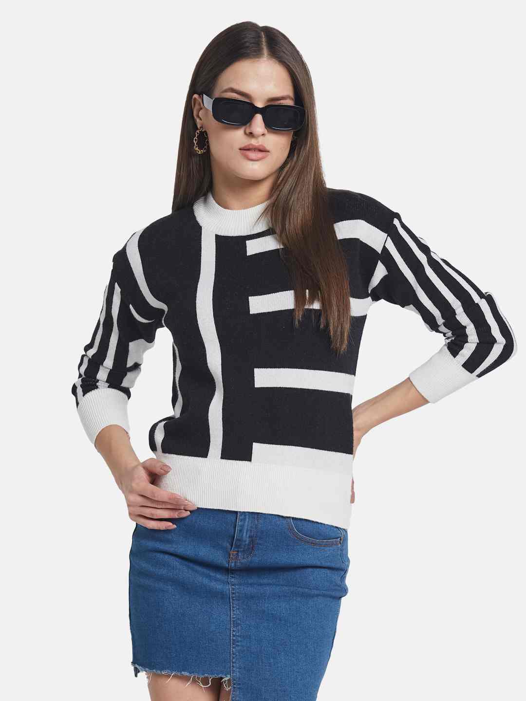 METTLE Women Printed Pullover