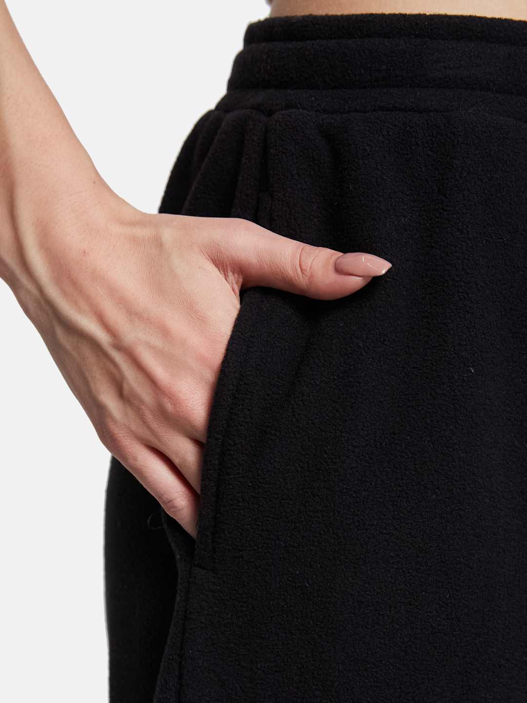 METTLE Women Regular Fit Mid Rise Fleece Track Pants